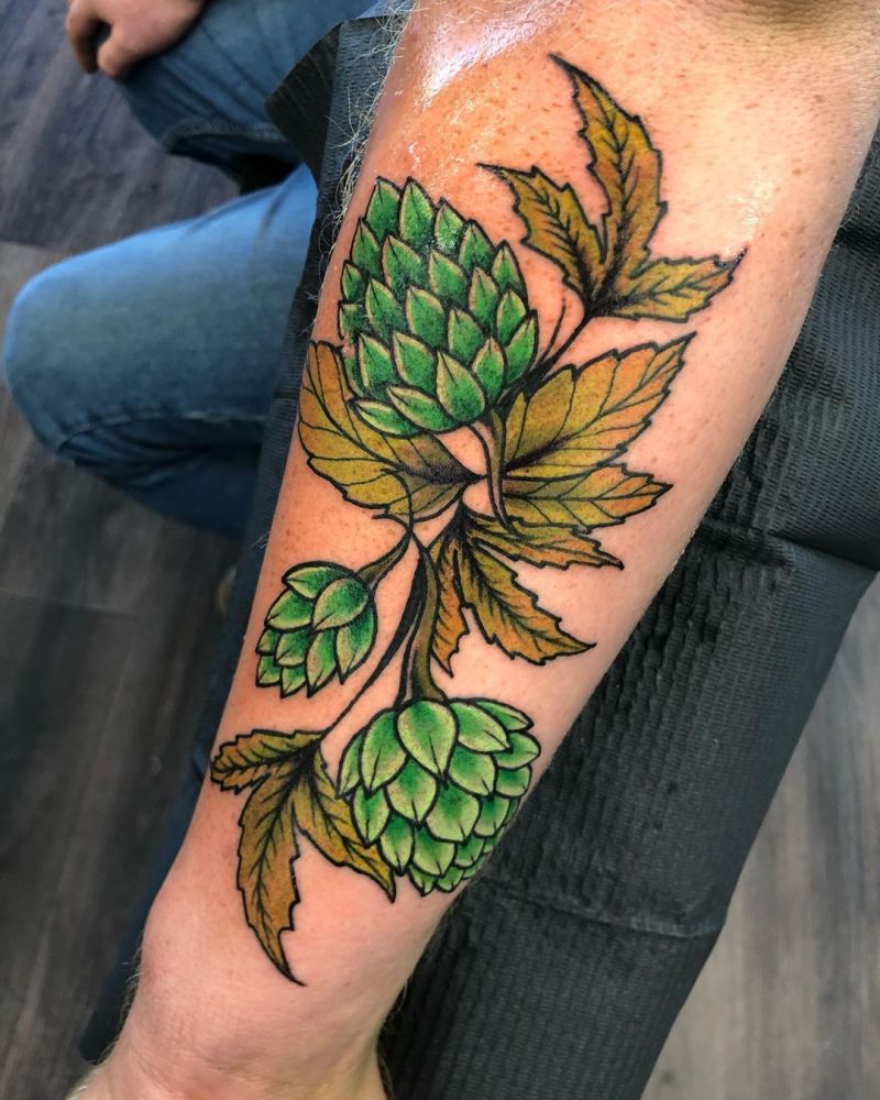 30 Pretty Hops Tattoos You Must Try