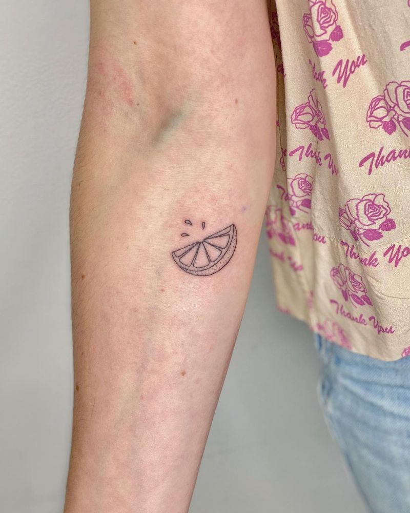 30 Pretty Lime Tattoos You Will Love