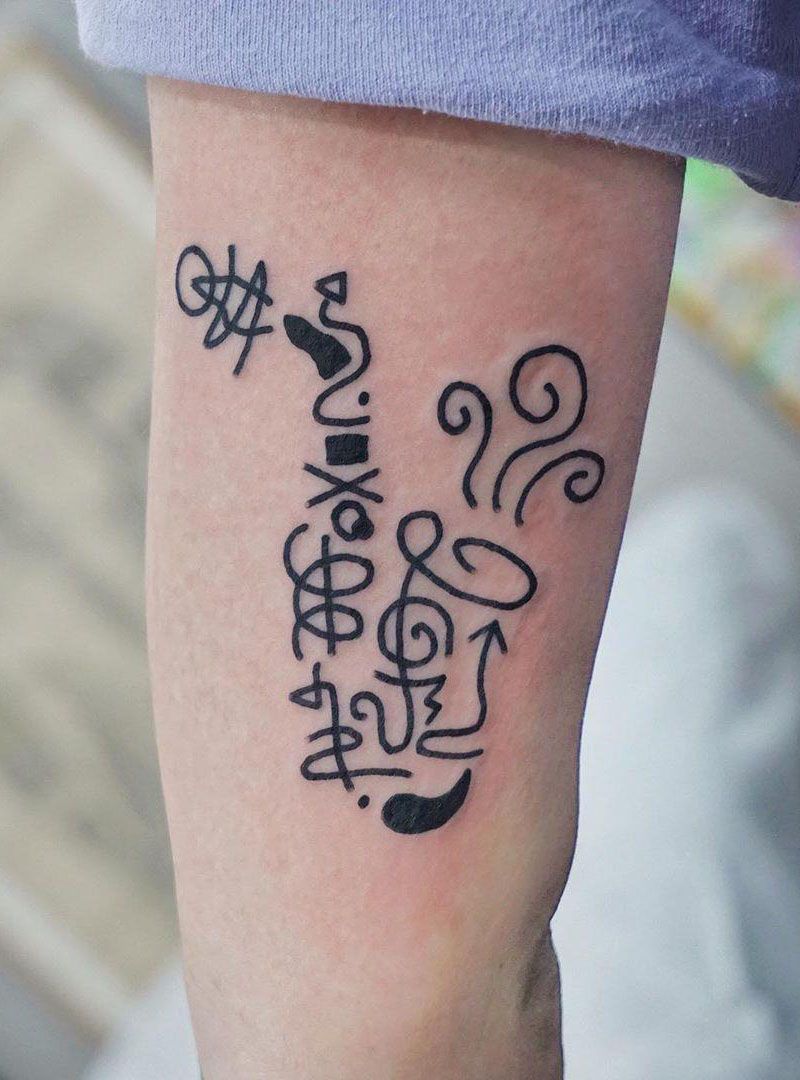 30 Pretty Saxophone Tattoos Show Your Temperament