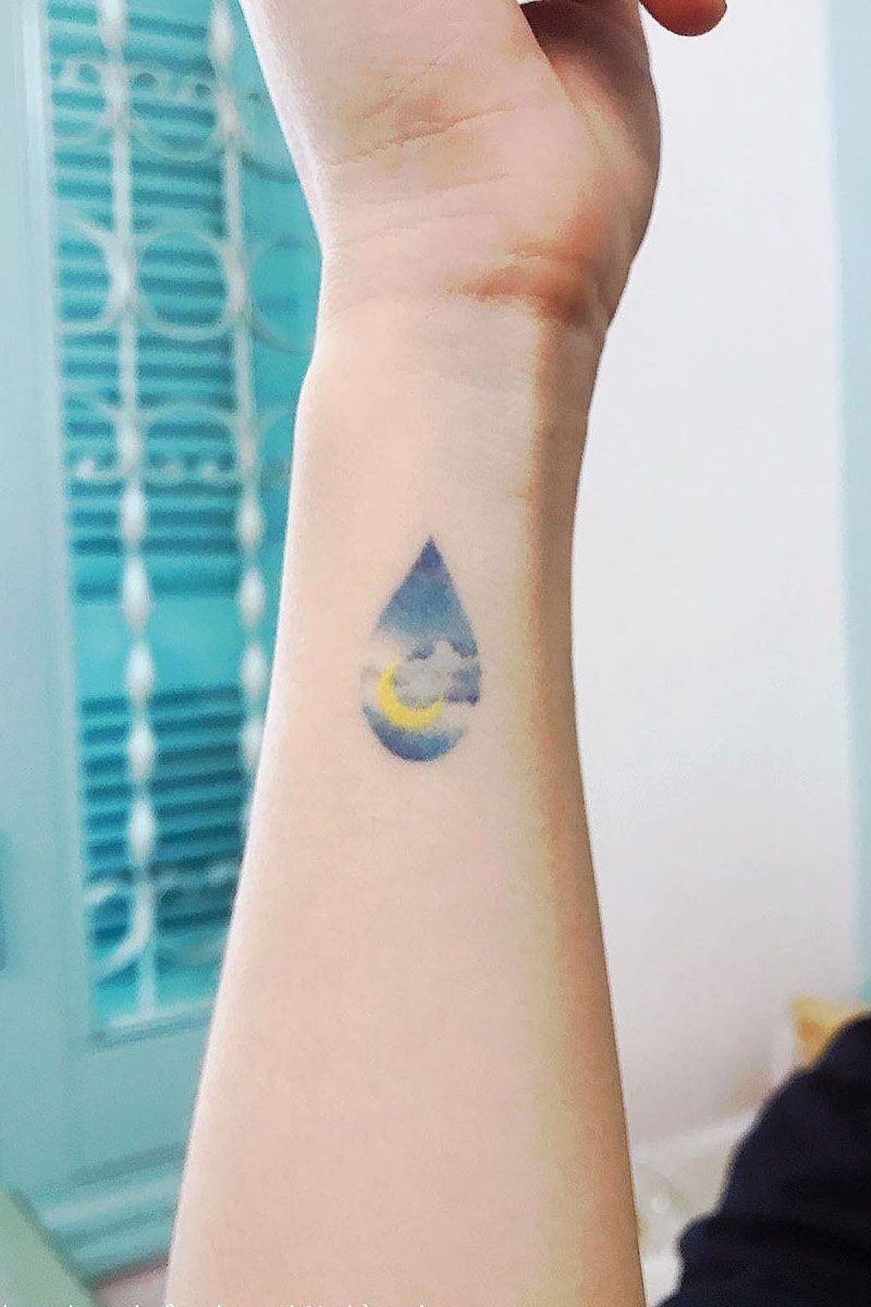 30 Pretty Sky Tattoos Make You Carefree and Joyous