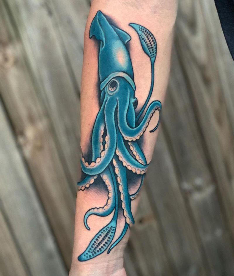 30 Pretty Squid Tattoos that Make You Sexy