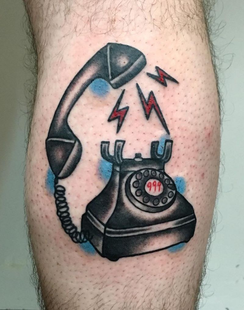 30 Pretty Telephone Tattoos to Inspire You