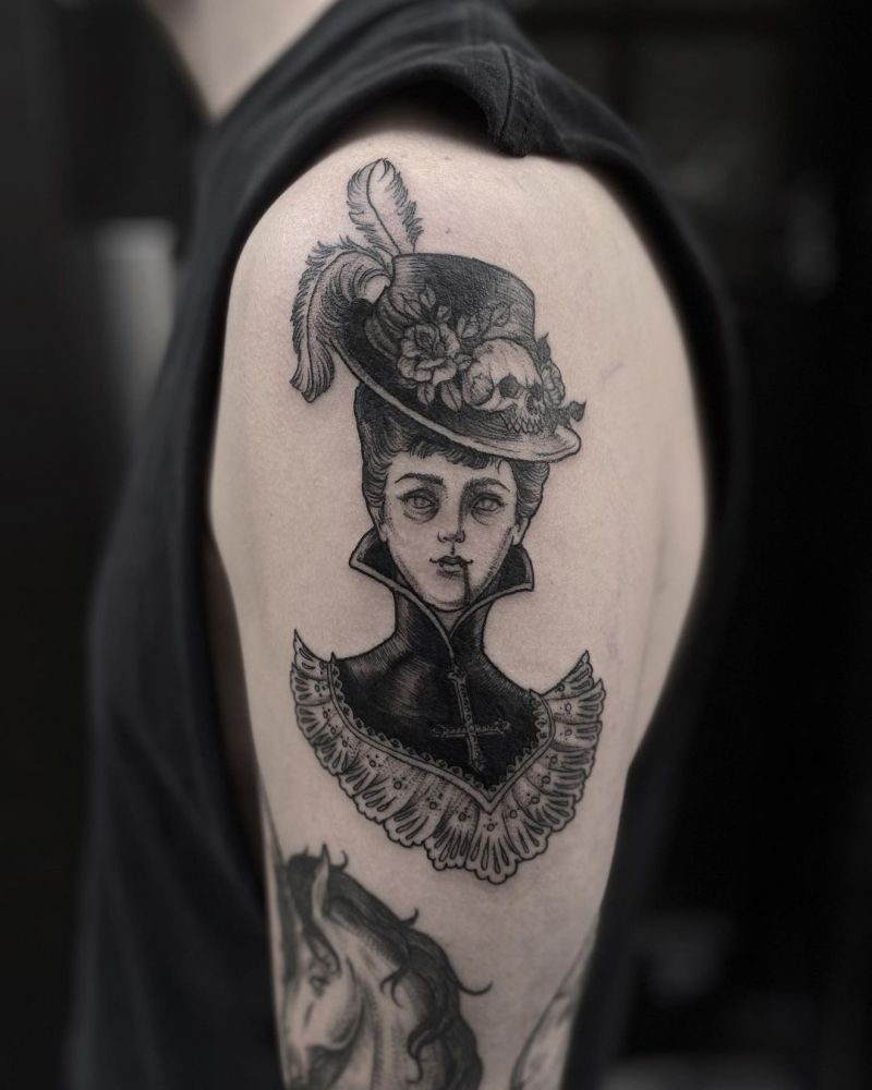 30 Pretty Vampire Tattoos to Inspire You