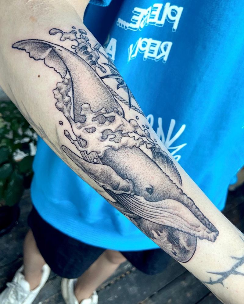 30 Pretty Whale Tattoos to Inspire You