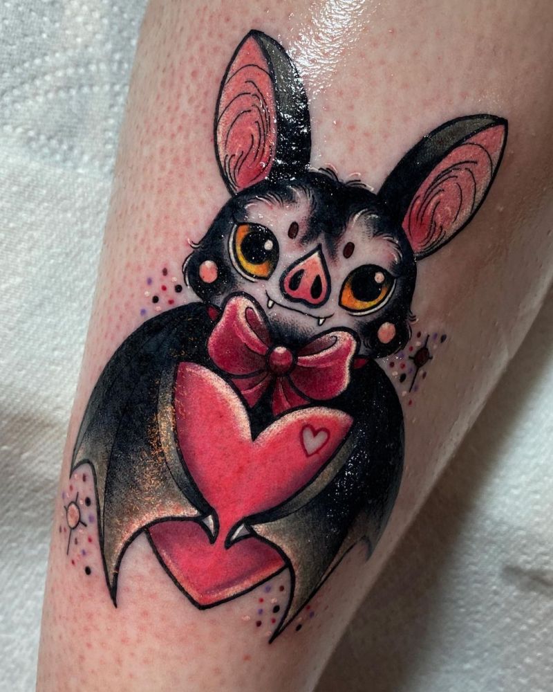 30 Pretty Bat Tattoos Improve Your Temperament