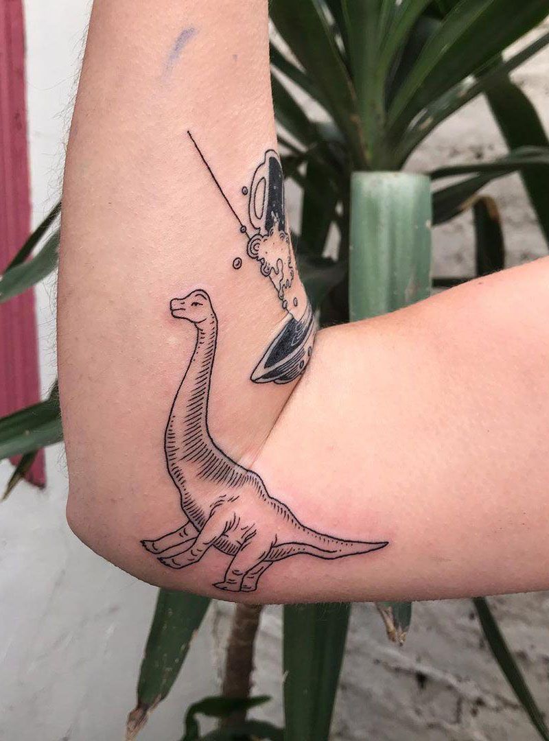 30 Pretty Dinosaur Tattoos to Inspire You