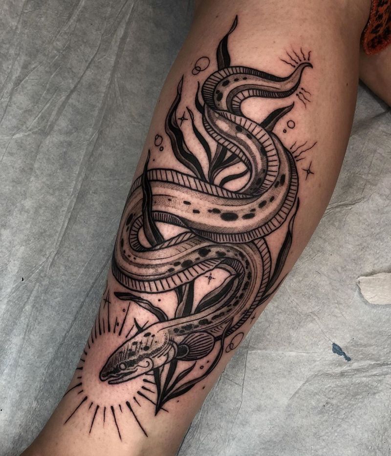 30 Pretty Eel Tattoos to Inspire You