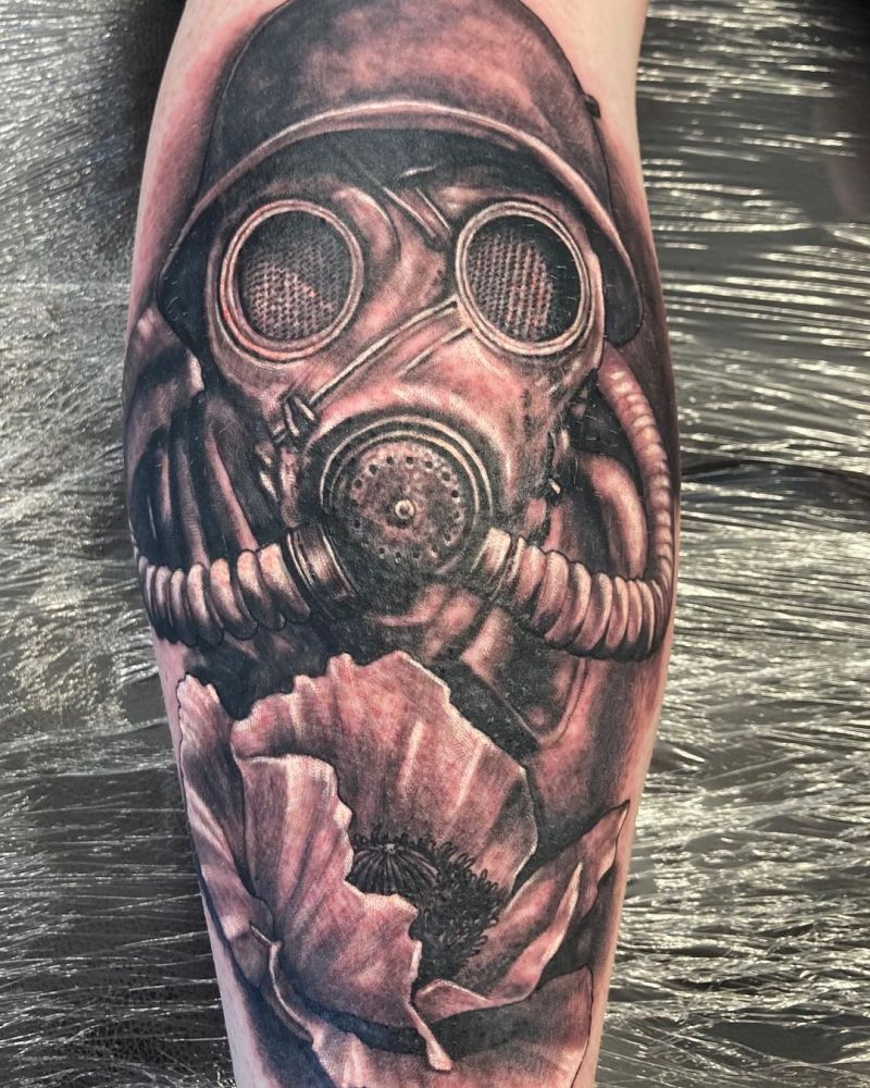 30 Pretty Gas Mask Tattoos You Will Love