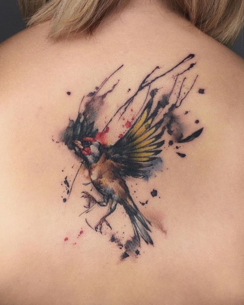 30 Pretty Goldfinch Tattoos to Inspire You