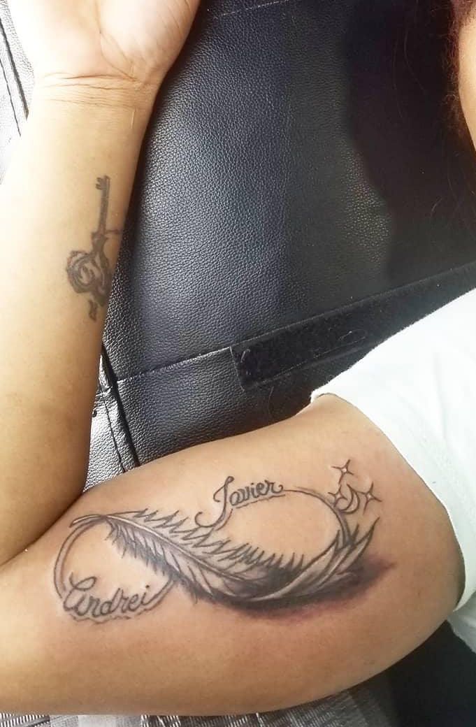 30 Pretty Infinity Feather Tattoos Make You Beautiful Forever