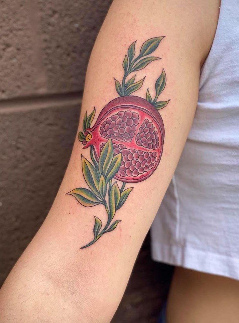 30 Pretty Pomegranate Tattoos Enhance Your Personality