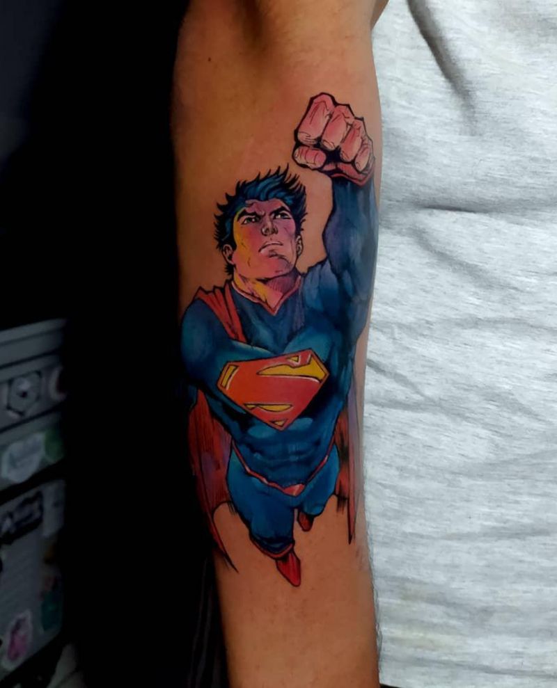 30 Pretty Superman Tattoos that Can Enhance Your Temperament