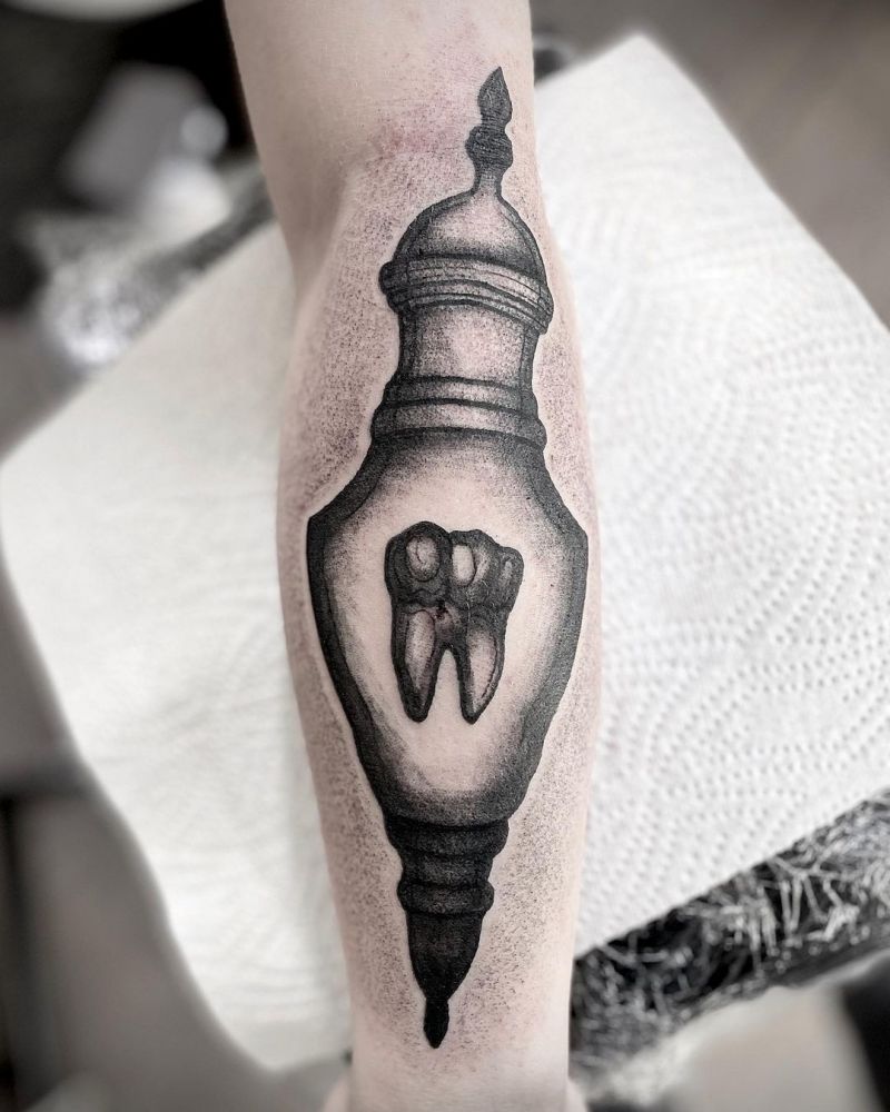 30 Pretty Tooth Tattoos to Inspire You