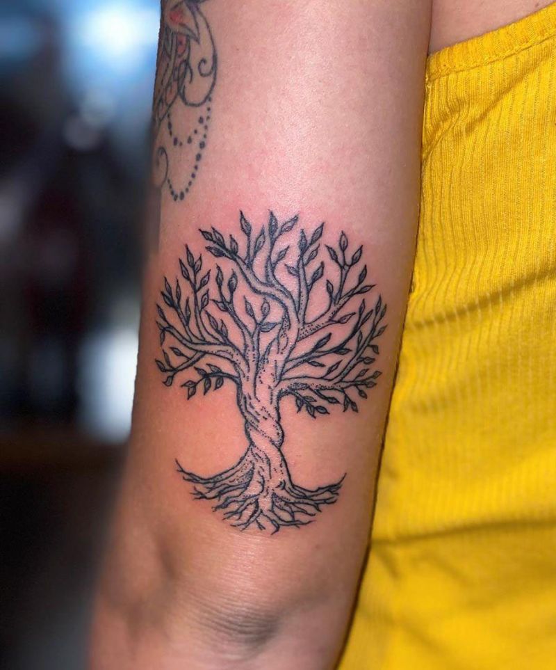 30 Pretty Tree Tattoos Make You Elegant