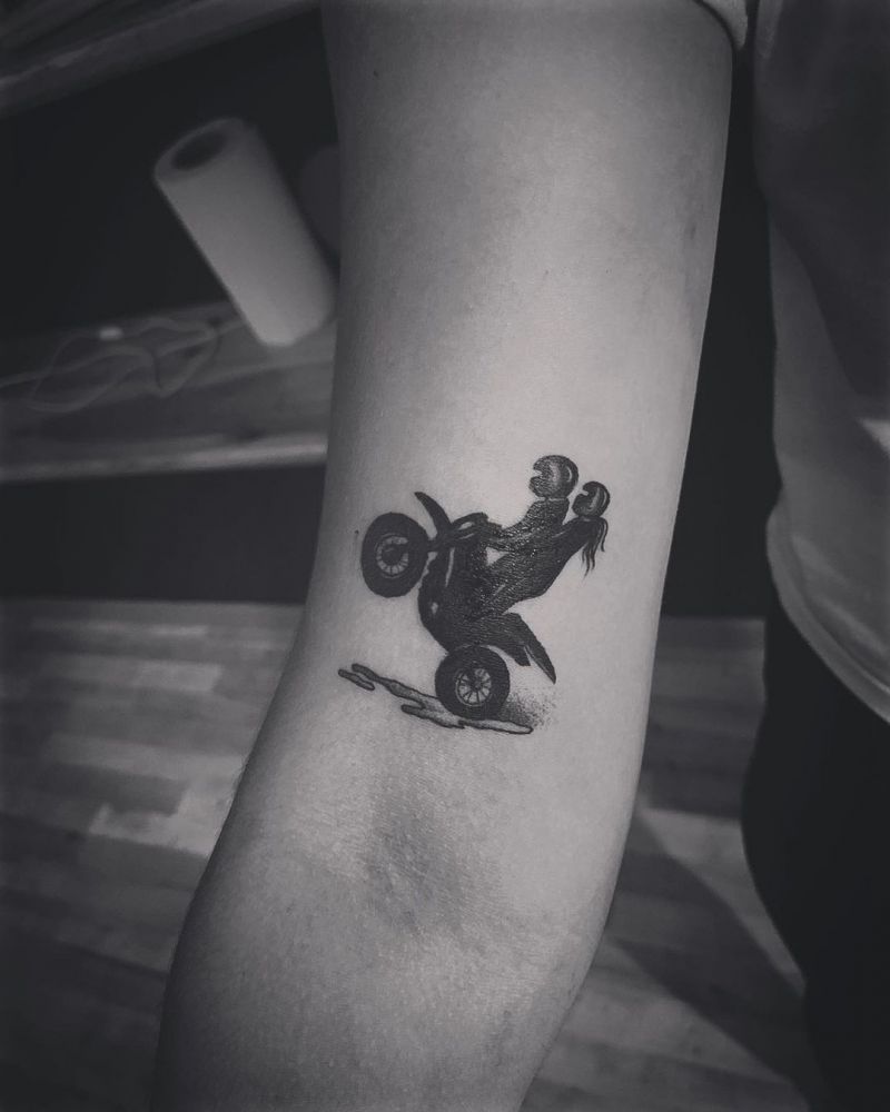 30 Pretty Biker Tattoos You Will Love