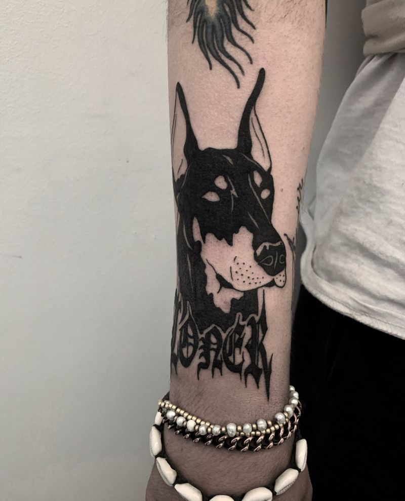 30 Pretty Doberman Tattoos Hope to Bring You Luck