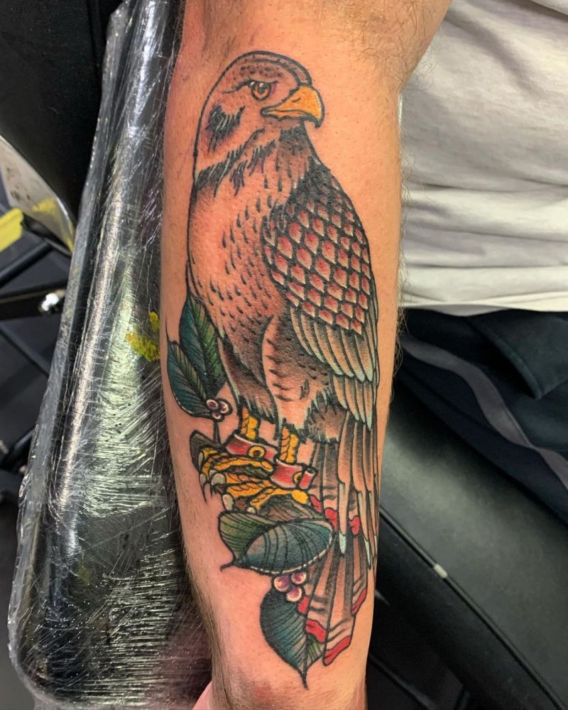 30 Pretty Falcon Tattoos Make You Elegant