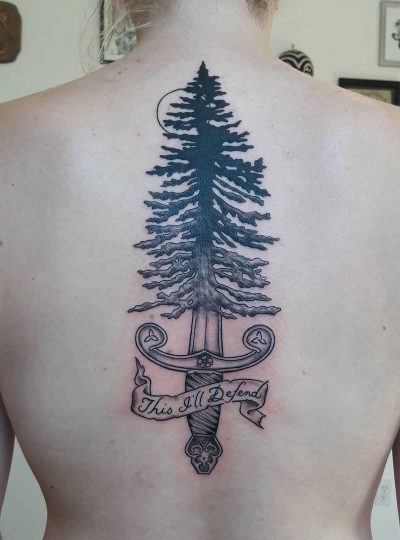 30 Pretty Fir Tree Tattoos You Will Love