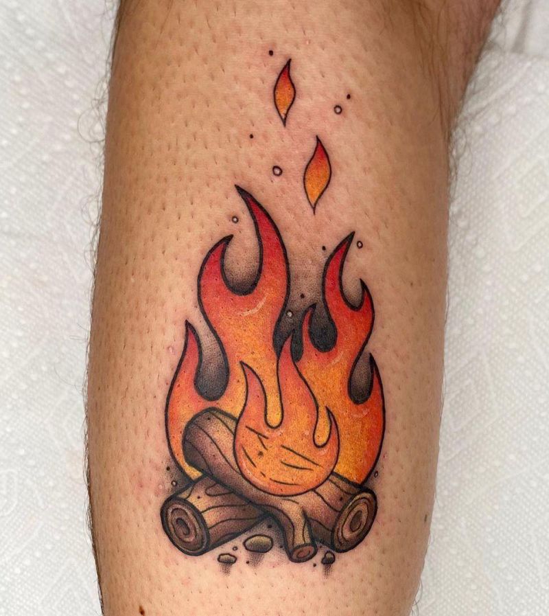 30 Pretty Flame Tattoos That Make You More Attractive