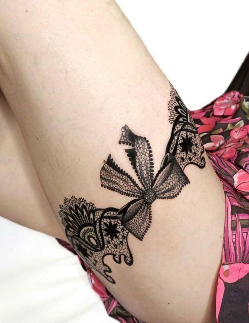 30 Pretty Garter Tattoos Make You Charming