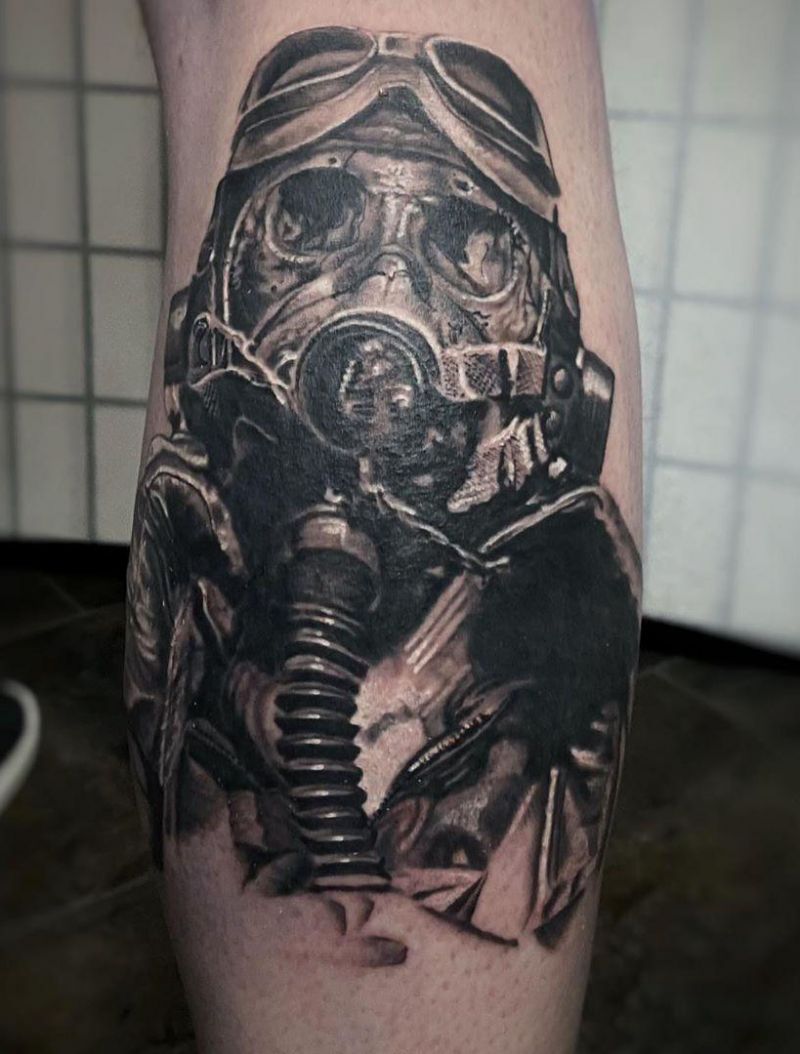 30 Pretty Gas Mask Tattoos You Will Love