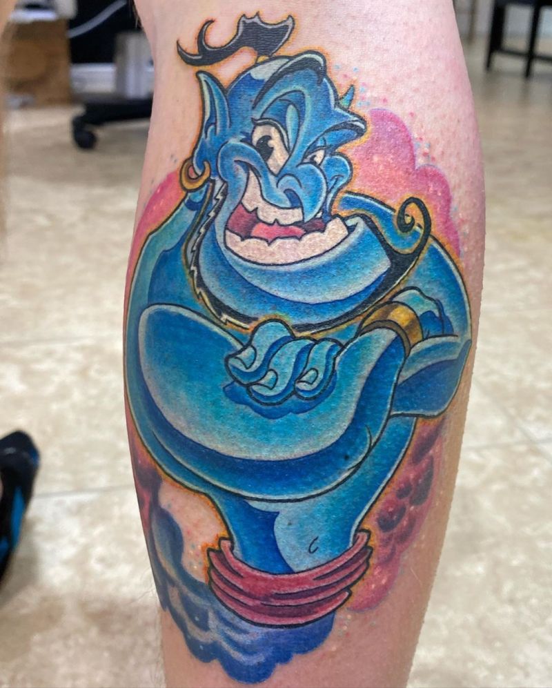 30 Pretty Genie Tattoos Hope to Achieve Your Wish