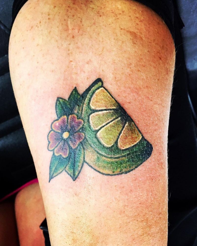 30 Pretty Lime Tattoos You Will Love