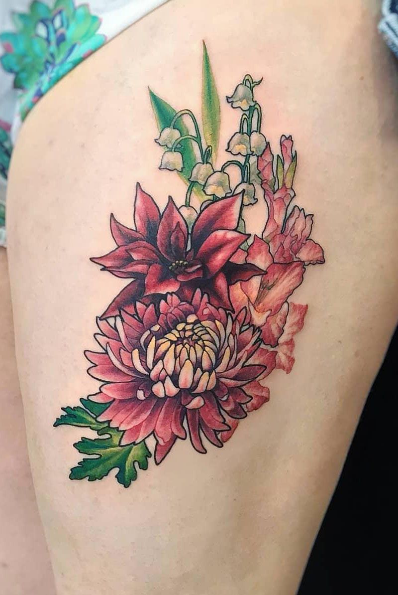 30 Pretty Poinsettia Tattoos You Must Try Style VP Page 12