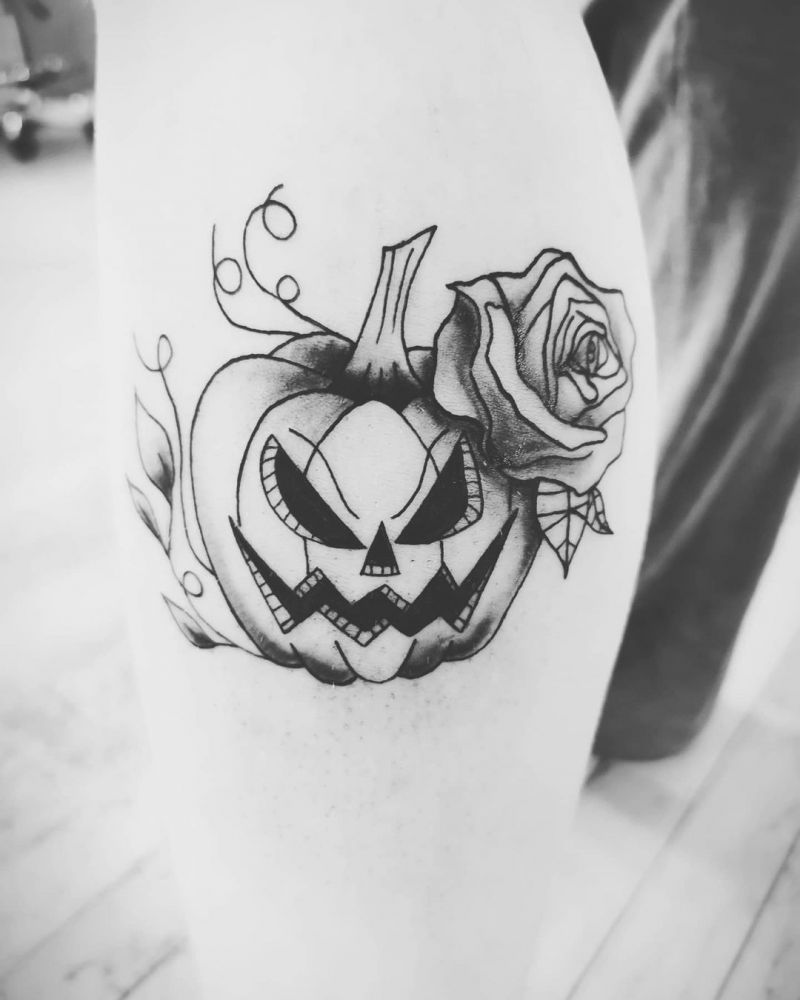 30 Pretty Pumpkin Tattoos You Will Love