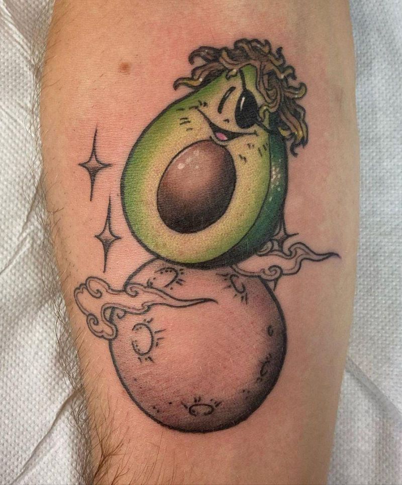 30 Pretty Avocado Tattoos Make You Elegant