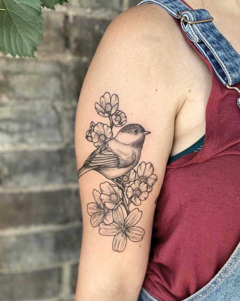 30 Pretty Chickadee Tattoos You Will Love