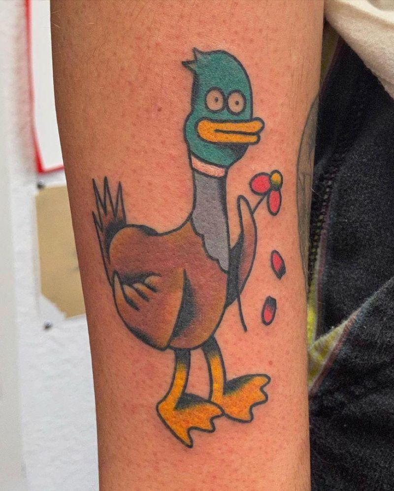 30 Pretty Duck Tattoos Improve Your Temperament
