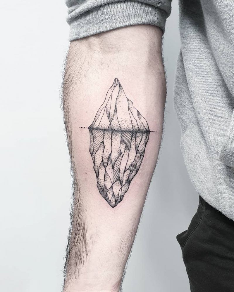 30 Pretty Iceberg Tattoos You Will Love