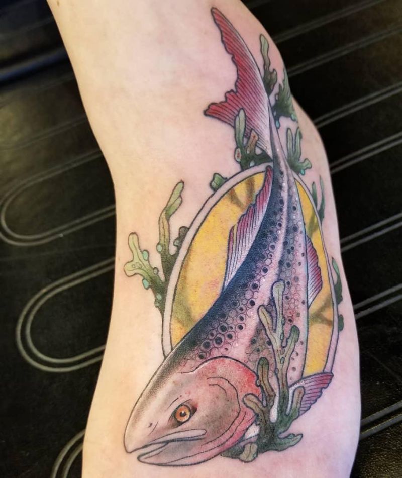 30 Pretty Salmon Tattoos You Will Love