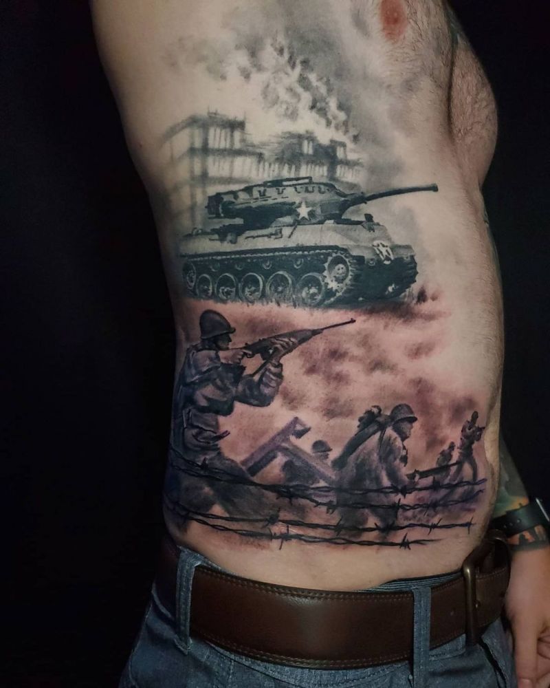 30 Pretty Tank Tattoos You Will Love