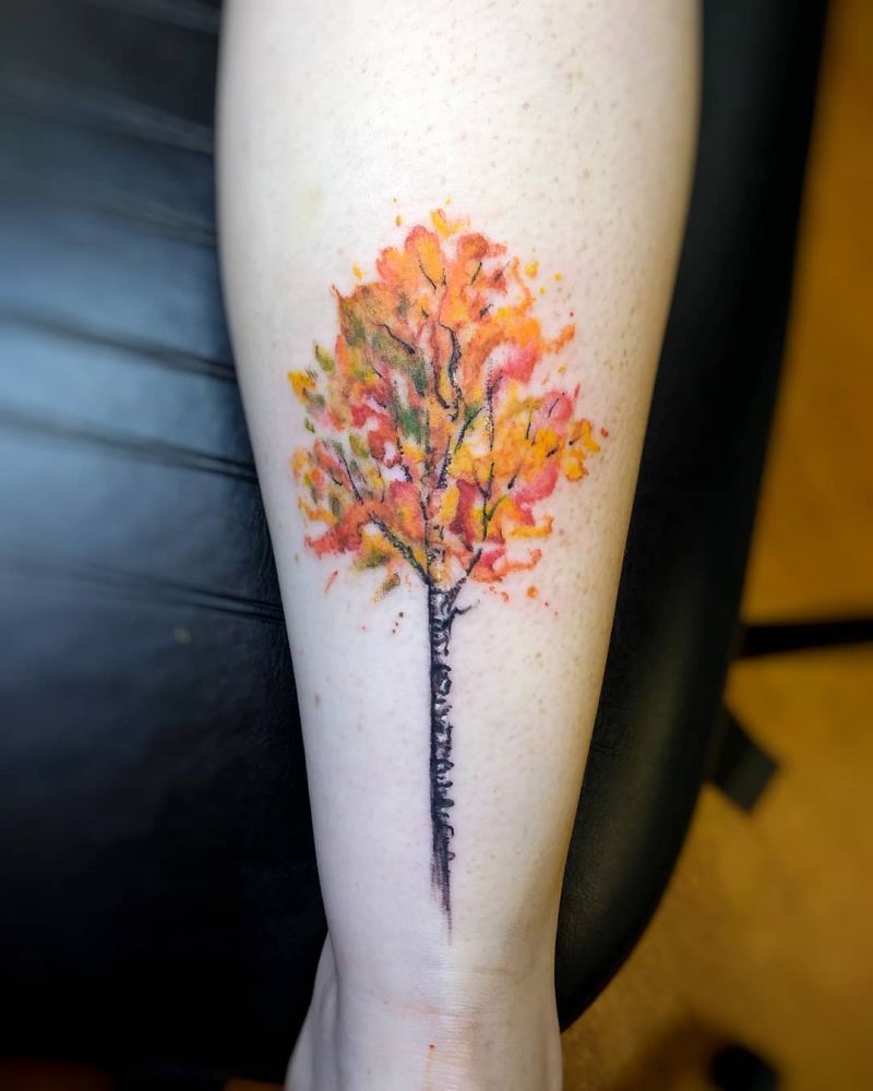 30 Pretty Aspen Tattoos for Inspiration