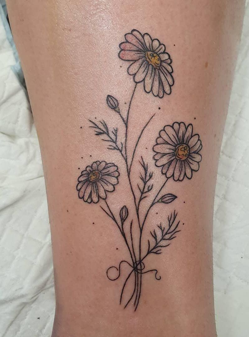 30 Pretty Chamomile Tattoos You Shouldn't Miss