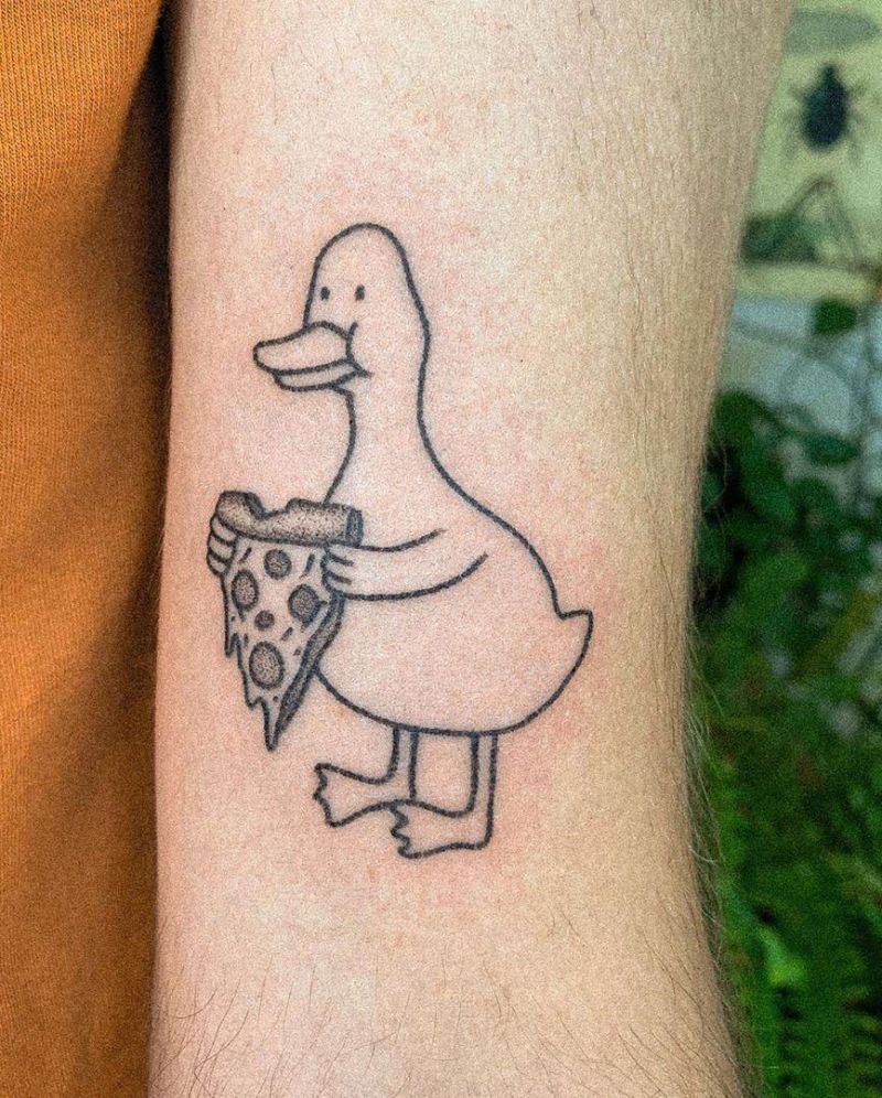 30 Pretty Duck Tattoos Improve Your Temperament