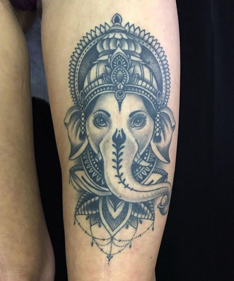 30 Pretty Ganesha Tattoos Make You Charming