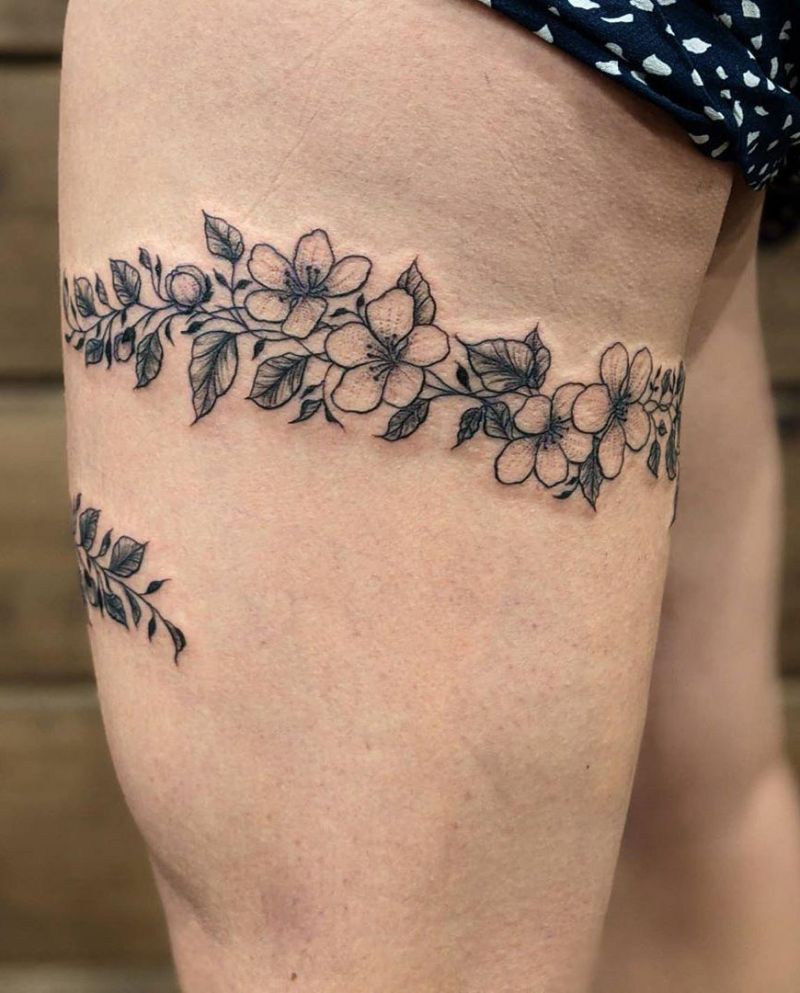 30 Pretty Garter Tattoos Make You Charming