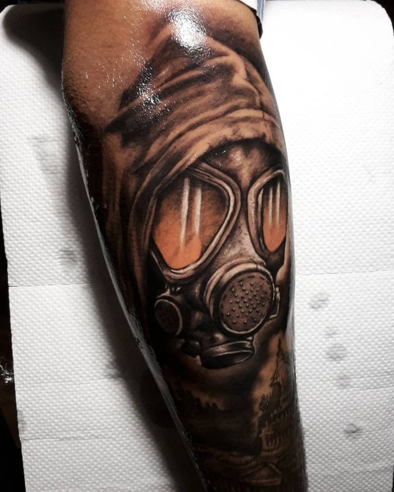 30 Pretty Gas Mask Tattoos You Will Love