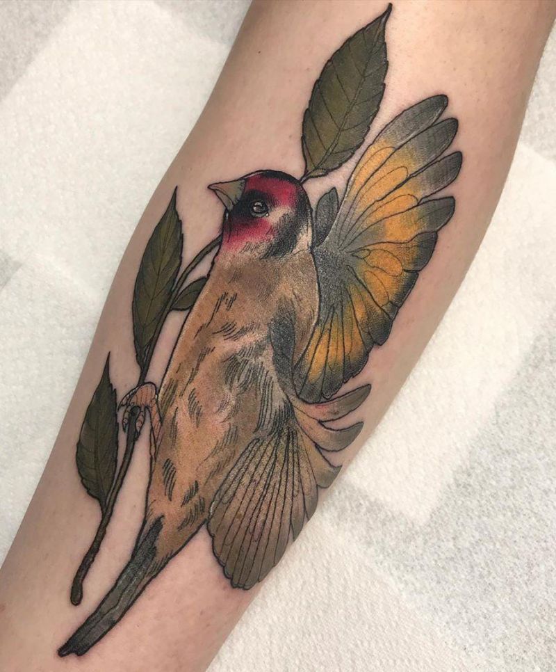 30 Pretty Goldfinch Tattoos to Inspire You