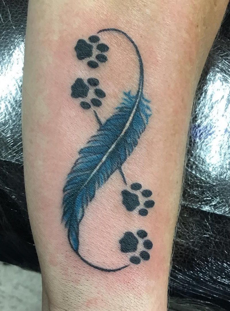 30 Pretty Infinity Feather Tattoos Make You Beautiful Forever