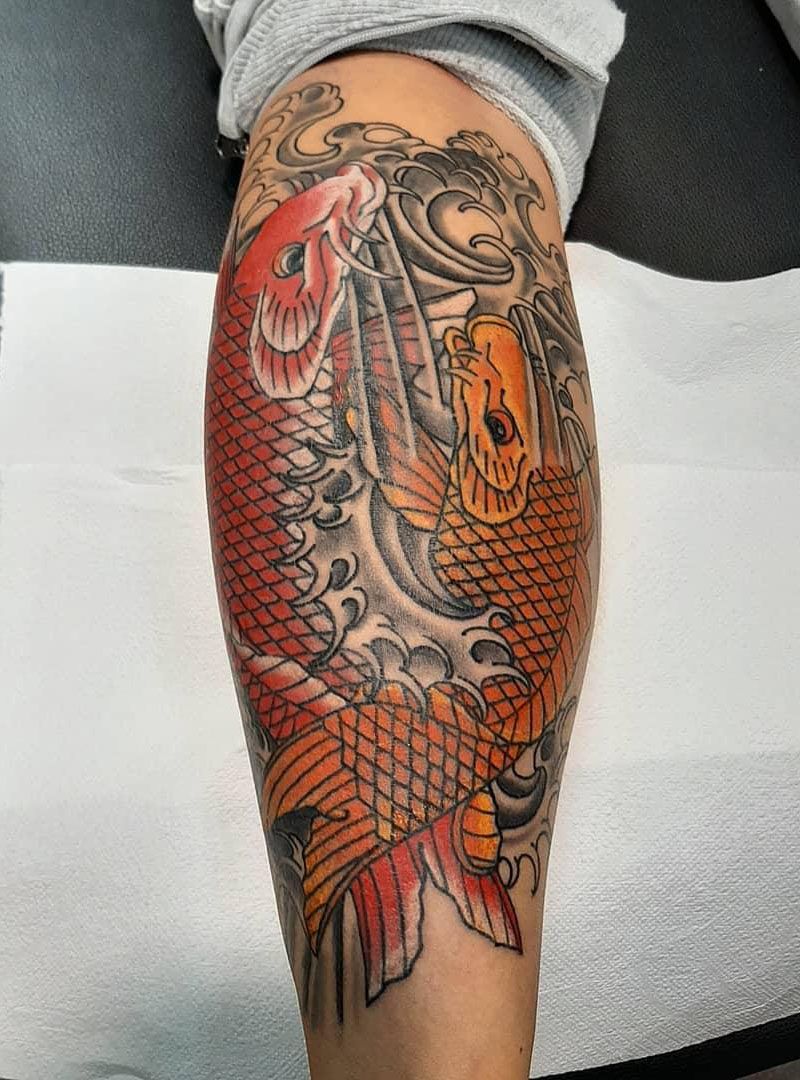 30 Pretty Koi Fish Tattoos Improve Your Temperament