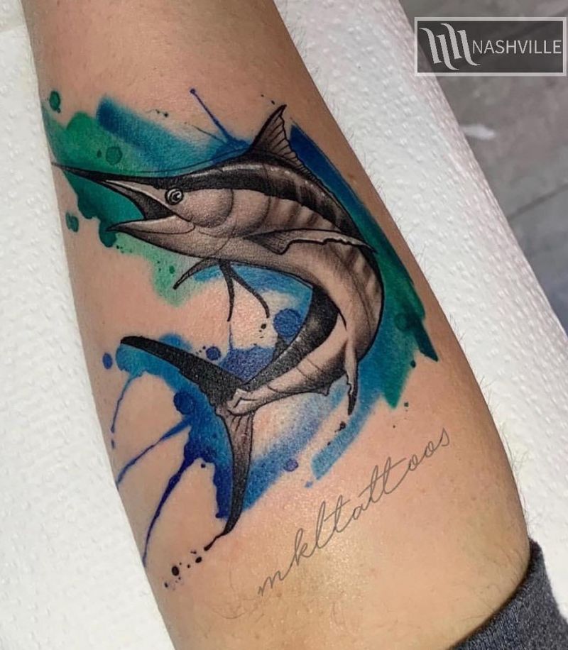30 Pretty Sailfish Tattoos You Will Love