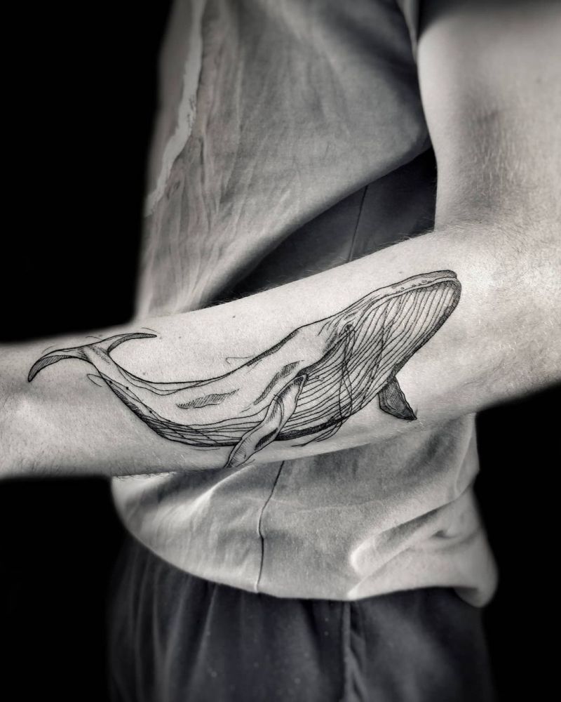 30 Pretty Whale Tattoos to Inspire You
