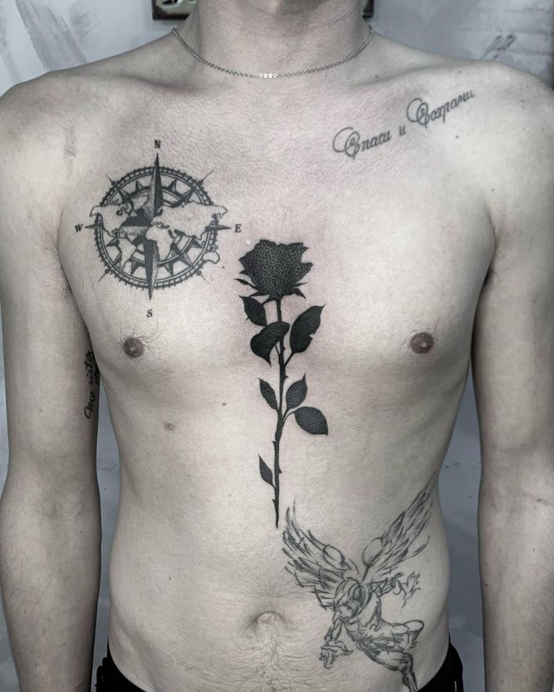 30 Pretty Black Rose Tattoos That Give You an Unexpected Feeling