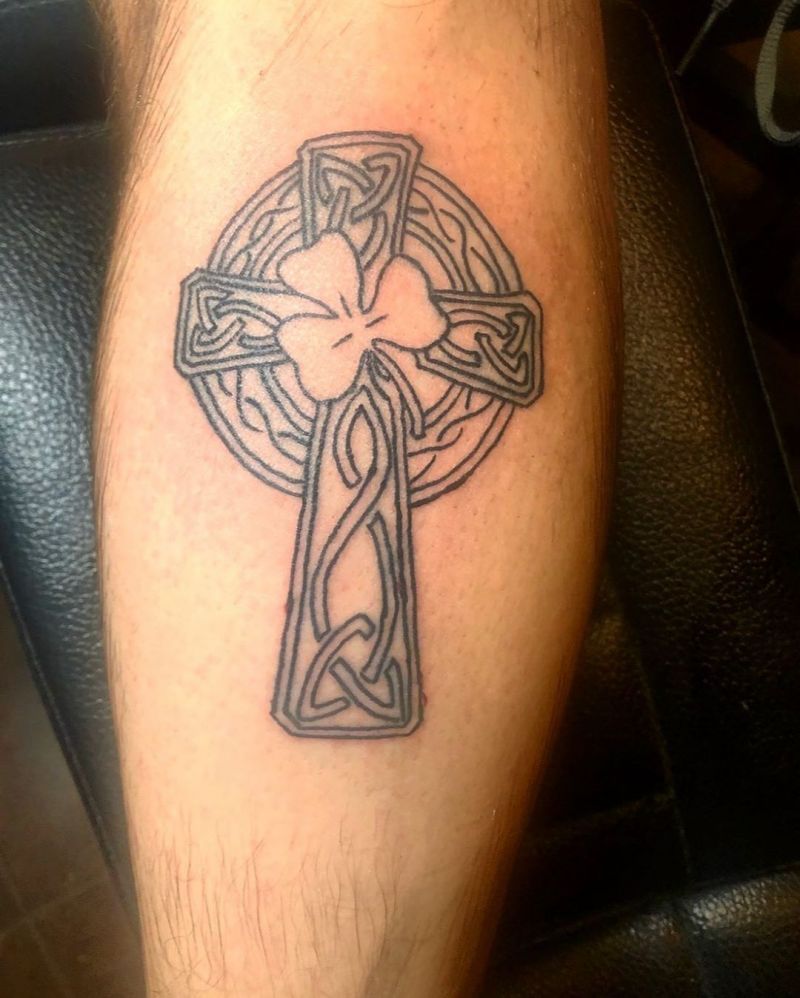 30 Pretty Celtic Cross Tattoos You Will Love