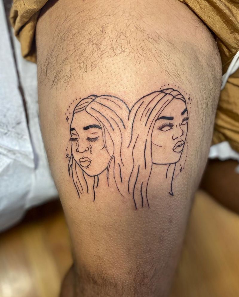 30 Pretty Gemini Tattoos to Inspire You