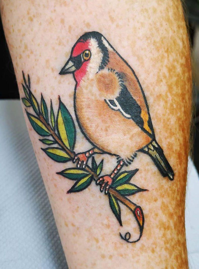 30 Pretty Goldfinch Tattoos to Inspire You